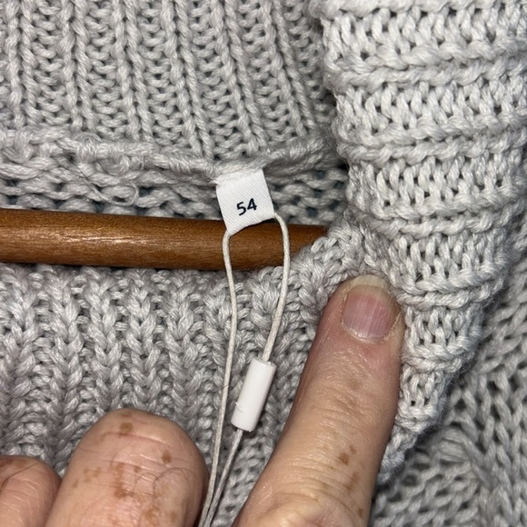 NWT BRAX Men EU 54 US M Brian Wool Blend Knit Turtleneck Sweater in Cookie Gray - Picture 4 of 7